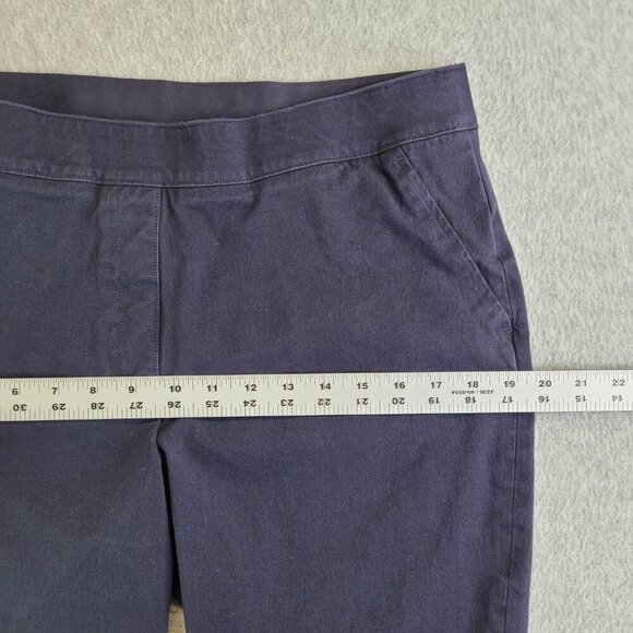 Spanx Pants Womens LP Blue Polished Ankle Slim Slimming Pull On High Rise - Picture 8 of 13